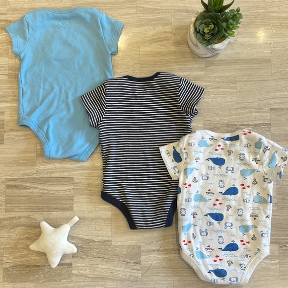 Rococo infant bodysuits- bundle of 3 - Picture 2 of 6